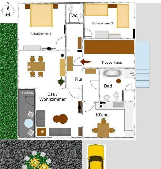 Ferienwohnung Odenwaldblick Momlingen Exteriör bild